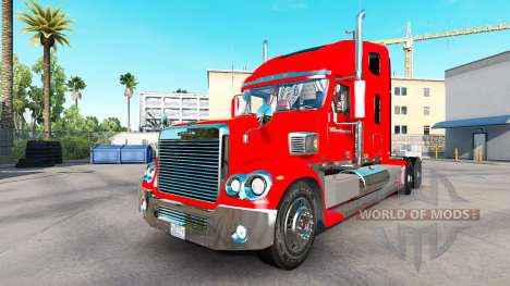 The skin on the Budweiser tractor Freightliner C for American Truck Simulator