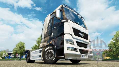Skin Guild Wars 2 on the truck MAN for Euro Truck Simulator 2