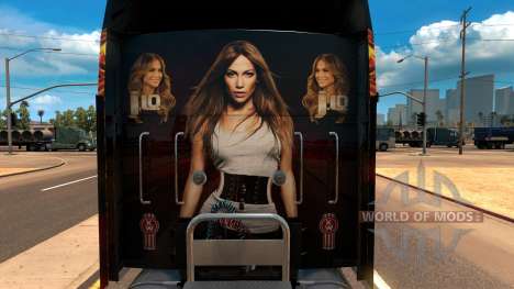 Kenworth W900 Jennifer Lopez Paint Skin for American Truck Simulator