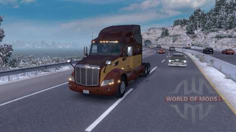 Winter mod (Frosty Winter Weather Mod v1.0) for American Truck Simulator