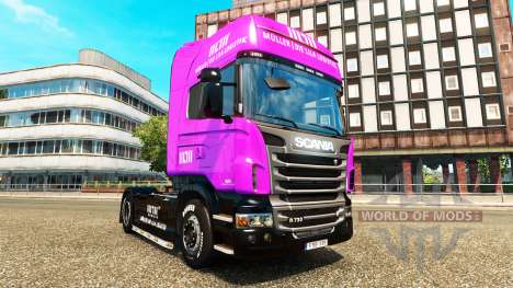 Muller skins for trucks MAN Scania and Volvo for Euro Truck Simulator 2