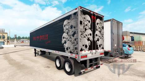 Refrigerated semi-trailer Pile of Skulls for American Truck Simulator