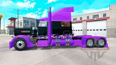 Racing skin for the truck Peterbilt 389 for American Truck Simulator