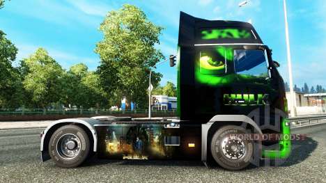 HULK skin for Volvo truck for Euro Truck Simulator 2