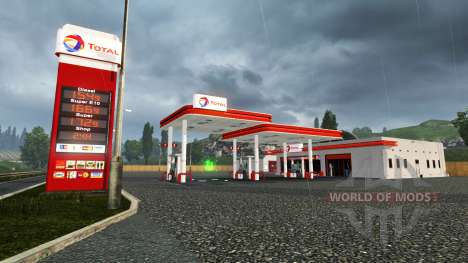 European petrol station for Euro Truck Simulator 2