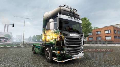 Skin Pirates of the Caribbean-on tractor for Sca for Euro Truck Simulator 2