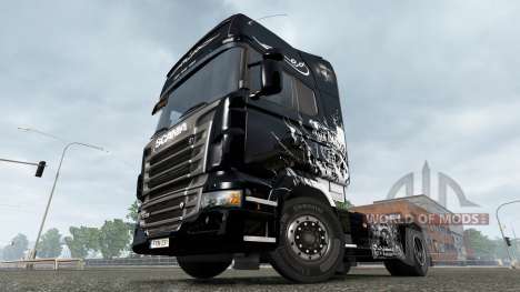 The Jack Daniels Birthday skin for Scania truck for Euro Truck Simulator 2