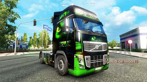 HULK skin for Volvo truck for Euro Truck Simulator 2