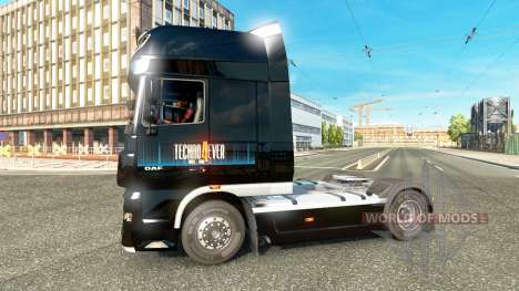 Techno4ever skin for DAF truck for Euro Truck Simulator 2