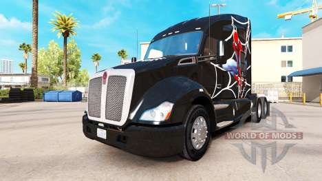 Spiderman skin for Kenworth tractor for American Truck Simulator