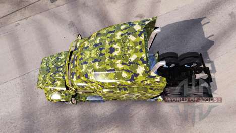 Army skin for Peterbilt truck for American Truck Simulator