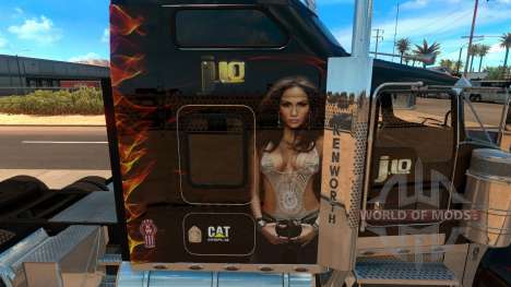 Kenworth W900 Jennifer Lopez Paint Skin for American Truck Simulator