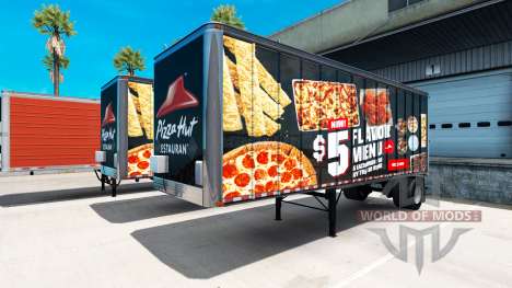 Skins American fast food trailers to for American Truck Simulator