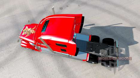 The skin on the Budweiser tractor Freightliner C for American Truck Simulator