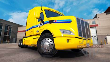 Skin Penske Truck Rental truck Peterbilt for American Truck Simulator