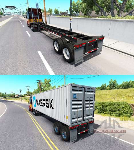 Semitrailer container v0.1 for American Truck Simulator