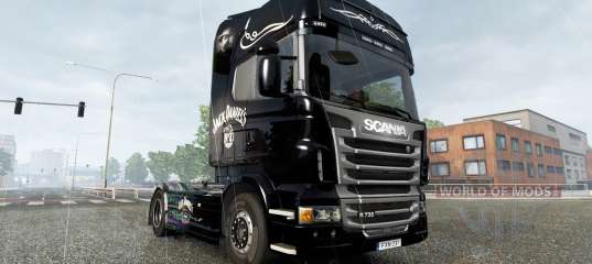 The Jack Daniels Birthday skin for Scania truck for Euro Truck Simulator 2