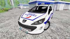 Peugeot 308 Police France for Farming Simulator 2015