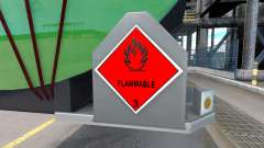 Signs of dangerous goods for American Truck Simulator