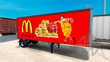 Skins American fast food trailers to for American Truck Simulator