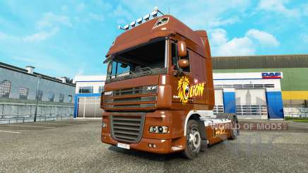 Lion skin for DAF truck for Euro Truck Simulator 2