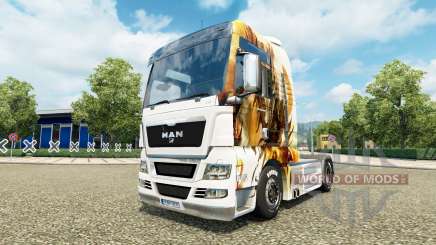 Skin Guild Wars 2 on the truck MAN for Euro Truck Simulator 2