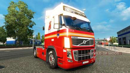 24 FDNY skin for Volvo truck for Euro Truck Simulator 2