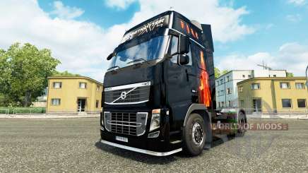 Fire skin for Volvo truck for Euro Truck Simulator 2