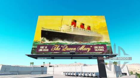Advertising on billboards v1.1 for American Truck Simulator
