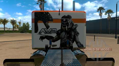 T-D-S Alien vs Predator Skin for Peterbilt 389 for American Truck Simulator