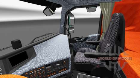 Plaid interior Volvo FH for Euro Truck Simulator 2