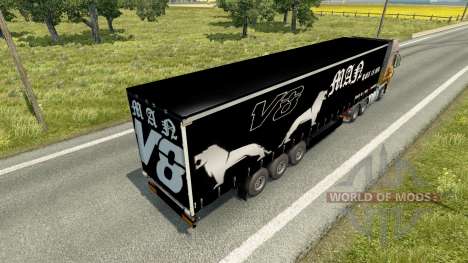Trailer MAN V8 for Euro Truck Simulator 2
