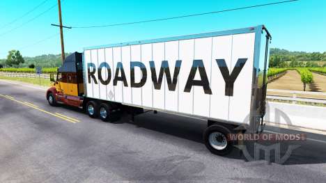 Skin RoadWay on the trailer for American Truck Simulator