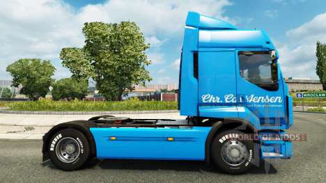 Carstensen skin for Renault truck for Euro Truck Simulator 2
