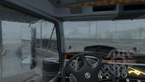 New rain (Realistic 3D ASMR Rain Fog Thunder) for American Truck Simulator