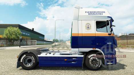 Flensburger Brauerei skin for DAF truck for Euro Truck Simulator 2