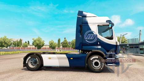 Skin Williams F1 Team for Renault truck for Euro Truck Simulator 2