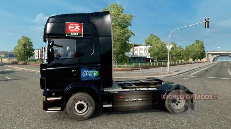 AMD FX skin for Scania truck for Euro Truck Simulator 2