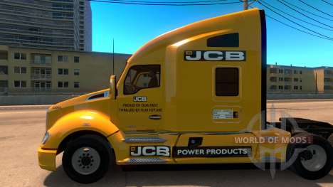 JCB skin for Kenworth T680 for American Truck Simulator