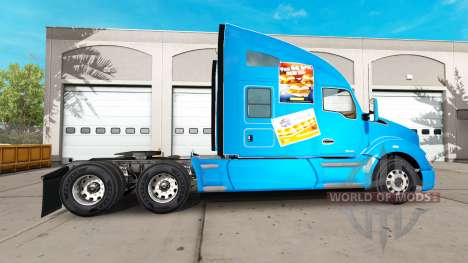 Skin White Castle on a Kenworth tractor for American Truck Simulator