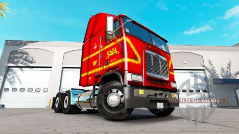 Skin on SAIA truck Freightliner FLB for American Truck Simulator