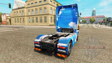 Skin Island on the tractor unit Scania for Euro Truck Simulator 2