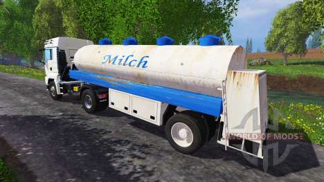 Milk tanker semi-trailer for Farming Simulator 2015
