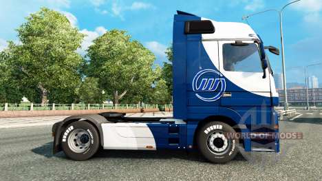 Skin Williams F1 Team on the tractor unit Merced for Euro Truck Simulator 2