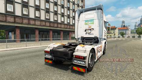 Skin Kinder on the tractor unit Scania for Euro Truck Simulator 2