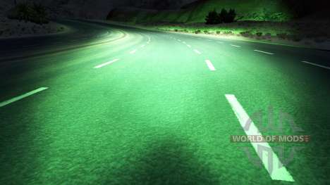 Green xenons for American Truck Simulator