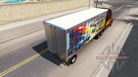 Skin ATS on the trailer for American Truck Simulator