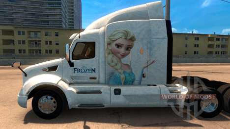 Frozen skin for Peterbilt 579 for American Truck Simulator