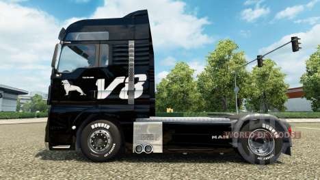 Skin MAN V8 truck MAN for Euro Truck Simulator 2