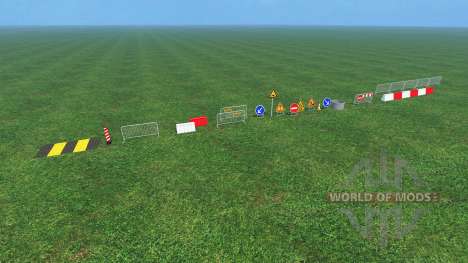 Construction Signs v1.1 for Farming Simulator 2015
